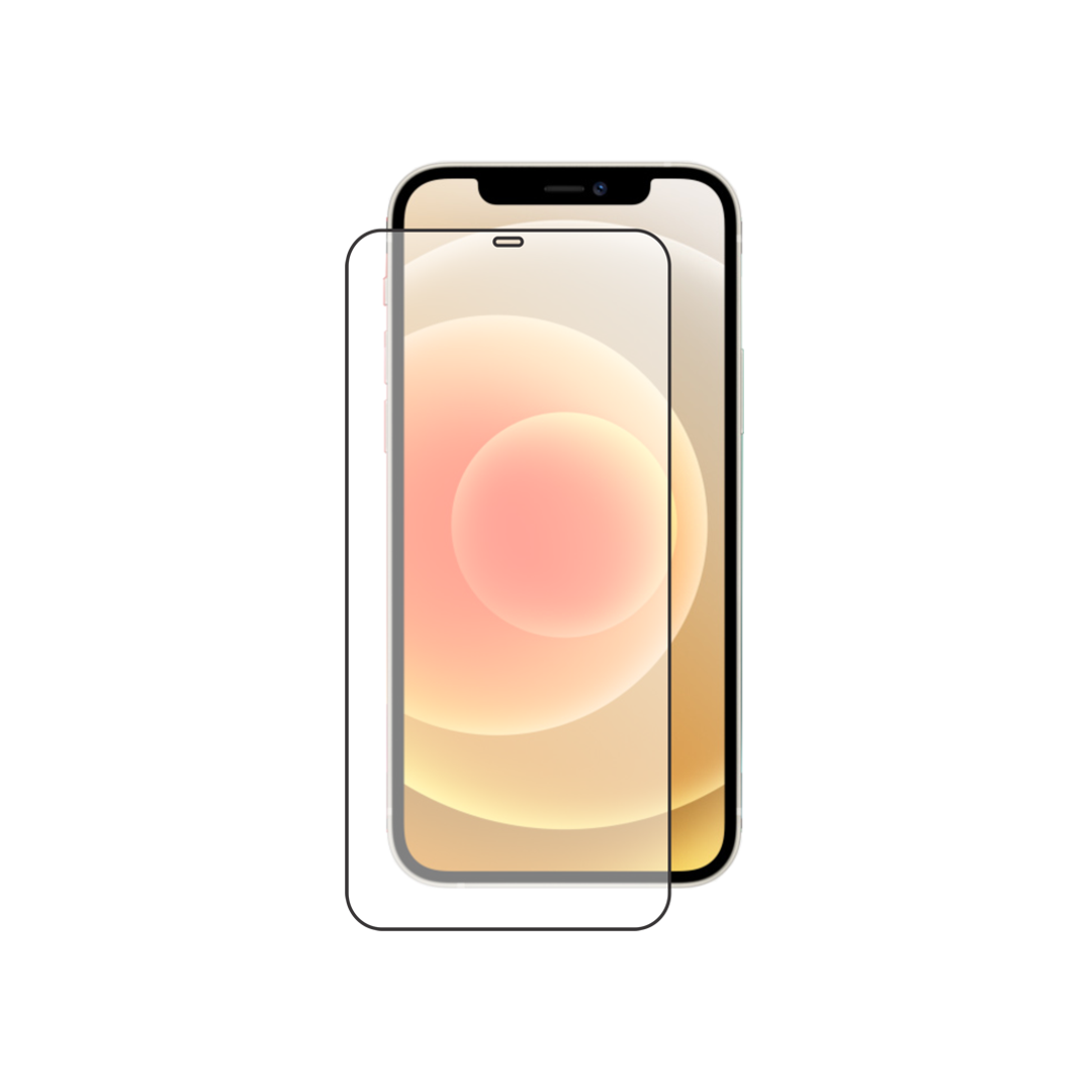 Apple iPhone 12/12 Pro - Zaščitno steklo Premium - črno do roba (0
